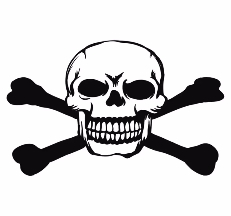 Tapete vinílico halloween crânio para carro - TenStickers