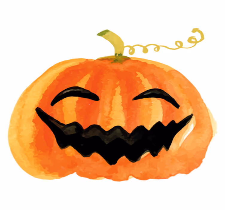 Tapete vinílico halloween abóbora feliz - TenStickers