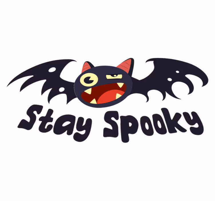 Tapete vinílico halloween morceguinho assustador - TenStickers