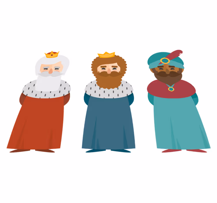 Tapete vinílico do natal três reis - TenStickers
