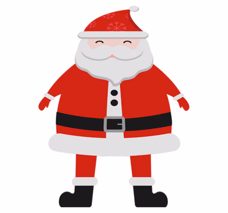 Tapete vinílico do natal papai noel para crianças - TenStickers