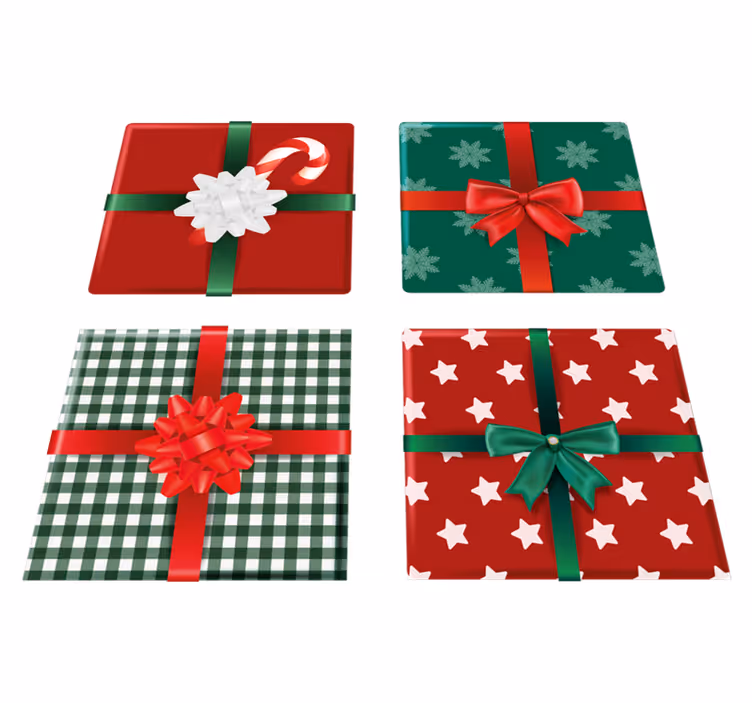 Tapete vinílico do natal pacote de azulejos - TenStickers