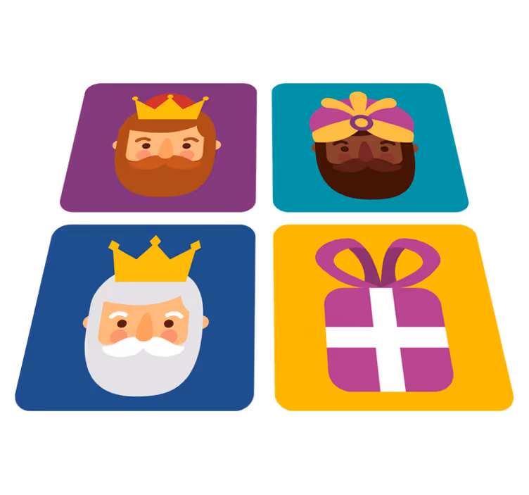 Tapete vinílico do natal pacote dos três reis - TenStickers