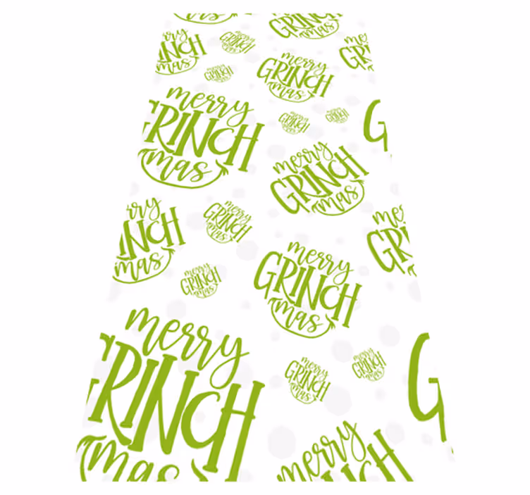 Tapete vinílico do natal design original grinchmas - TenStickers