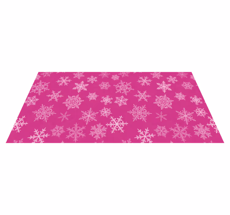 Tapete vinílico do natal com estampa de flocos de neve - TenStickers