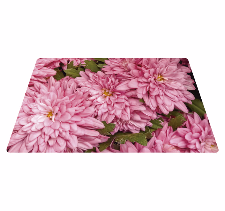 Tapete vinílico flores e plantas primavera rosa - TenStickers