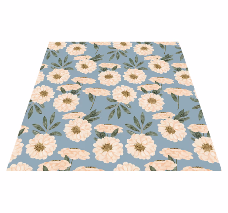 Tapete vinílico flores e plantas pintura exótica - TenStickers