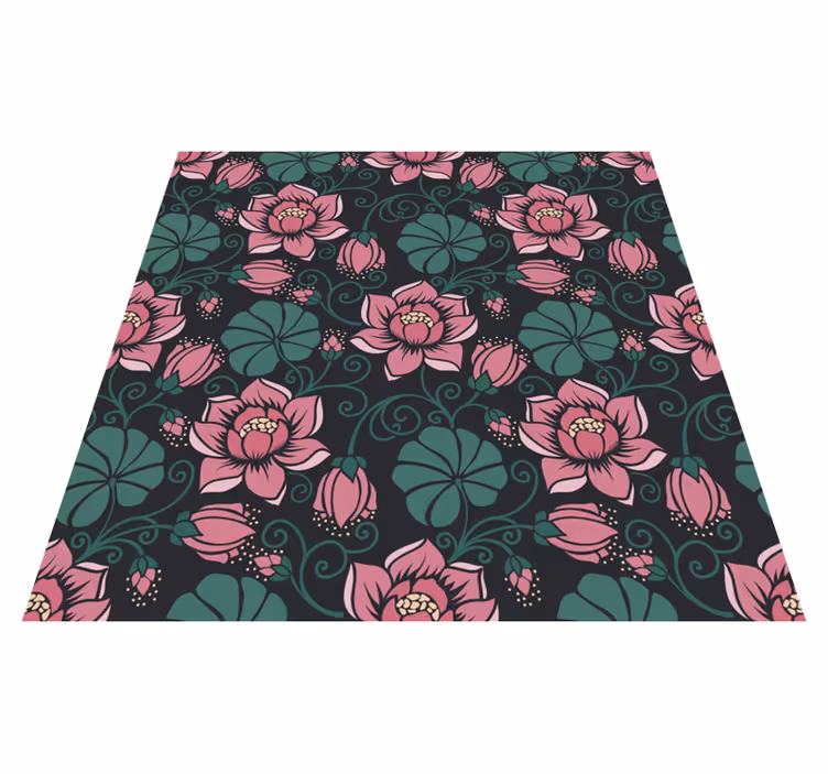 Tapete vinílico flores e plantas trepadeiras floridas - TenStickers