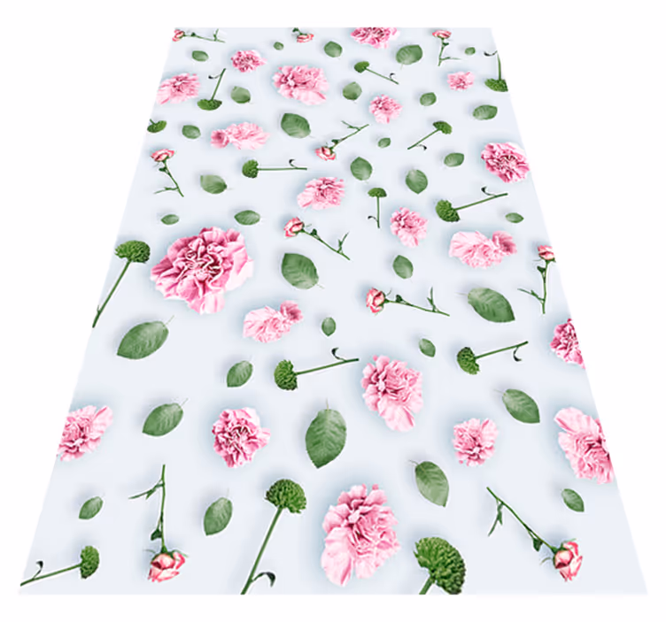 Tapete vinílico flores e plantas para decoração floral - TenStickers