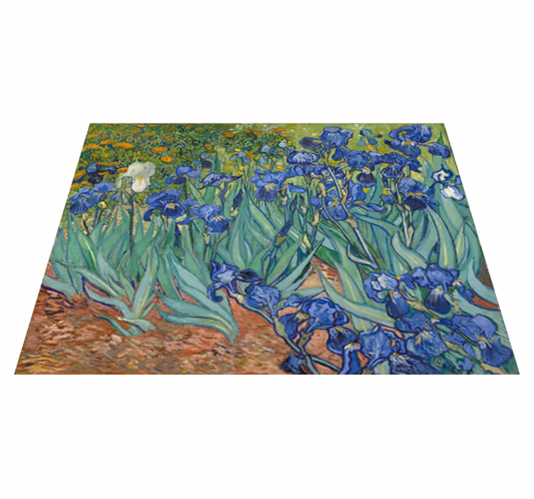 Tapete vinílico flores e plantas de van gogh - TenStickers