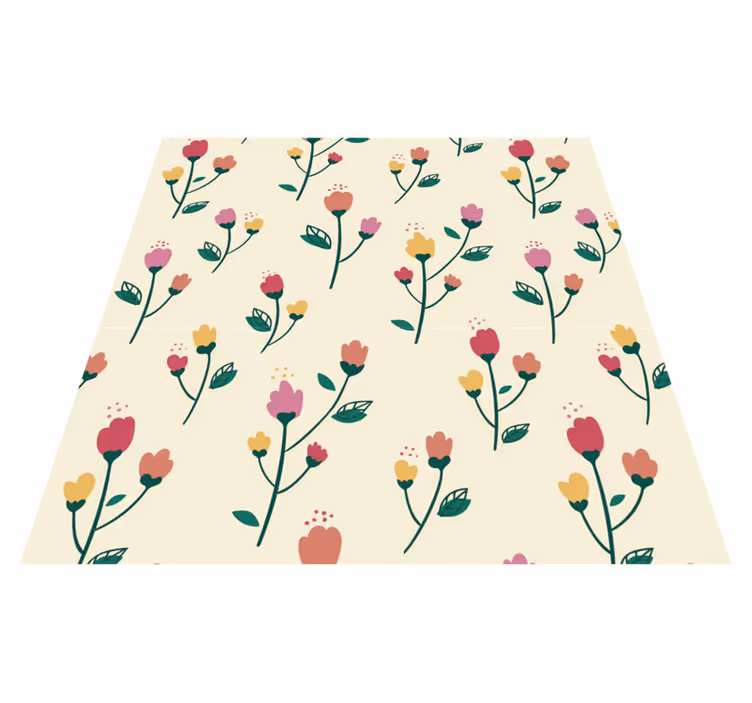 Tapete vinílico flores e plantas pintura de papoulas - TenStickers