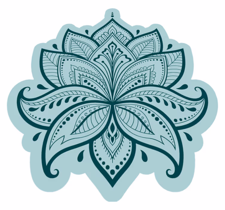 Tapete vinílico flores e plantas loto em crescimento - TenStickers