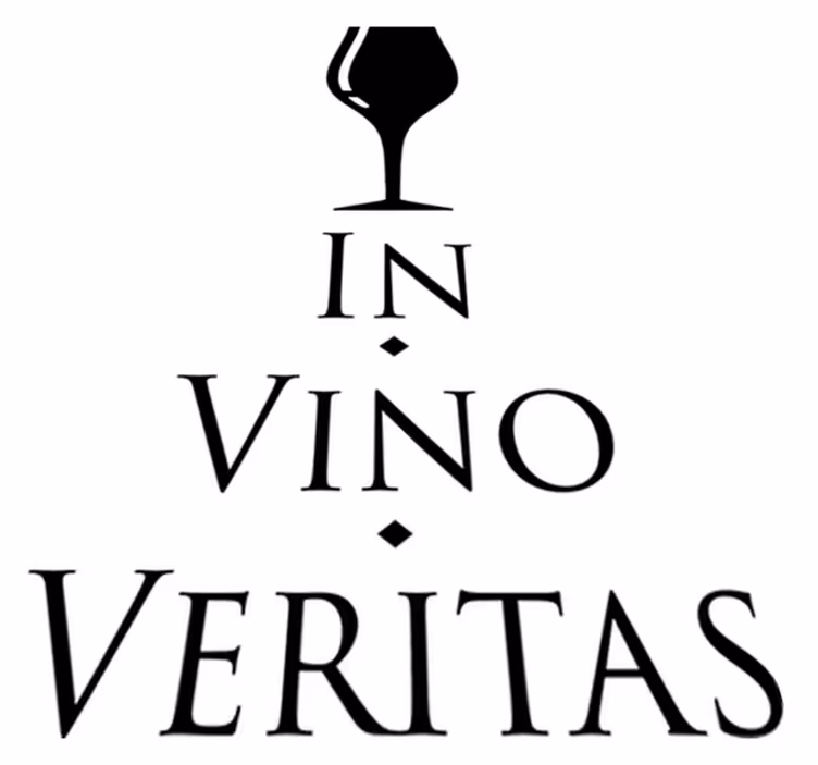 Tapete vinílico cozinha a verdade está no vinho - TenStickers