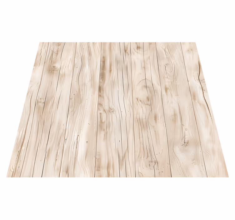 Tapete vinílico para sala de jantar madeira clara para mesa - TenStickers