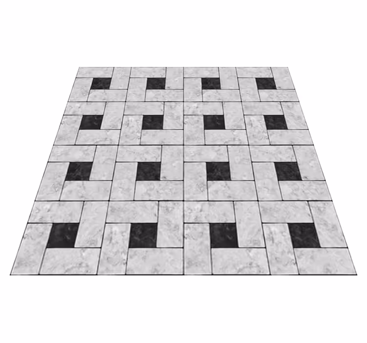 Tapete vinílico para sala de jantar em azulejos cinza - TenStickers