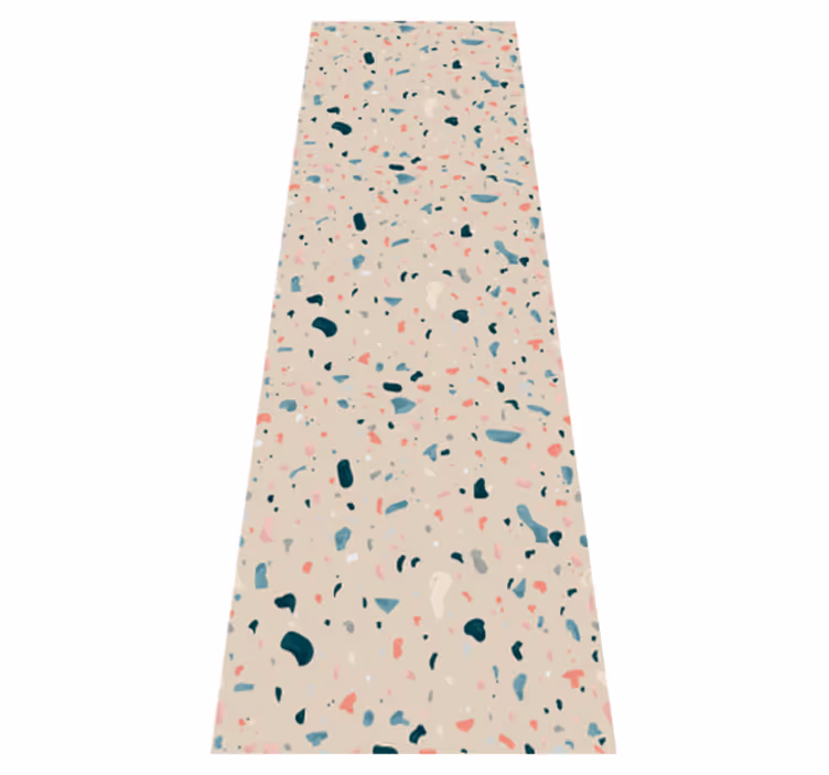 Tapete vinílico cozinha padrão terrazzo pintado à mão - TenStickers