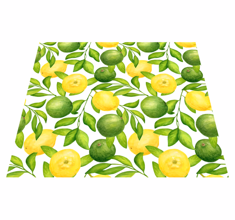 Tapete vinílico cozinha limões e limões - TenStickers