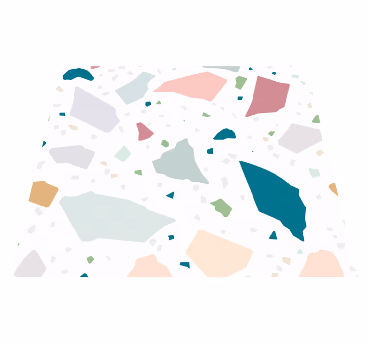 Tapete vinílico cozinha padrão terrazzo mediterrâneo - TenStickers