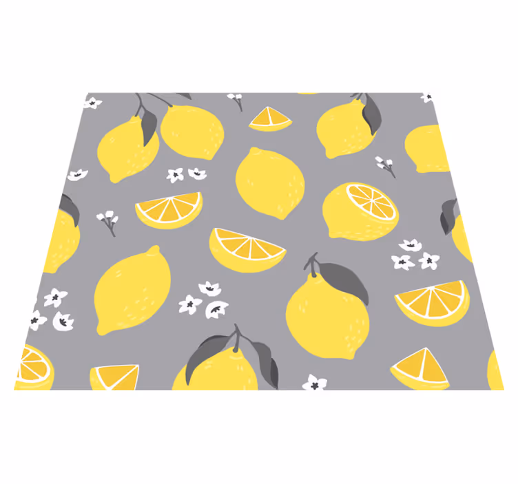 Tapete vinílico cozinha limão tropical - TenStickers