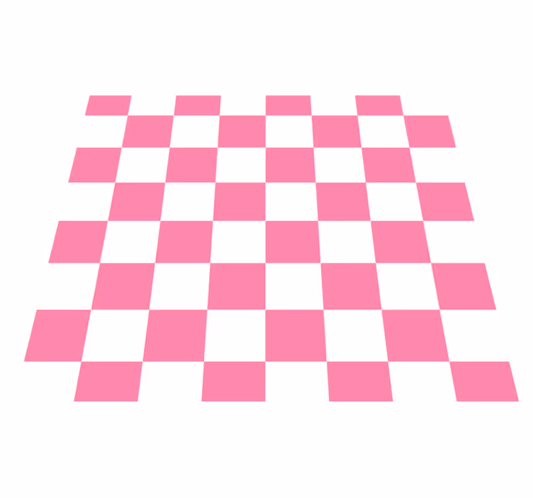 Tapete vinílico cozinha xadrez rosa - TenStickers