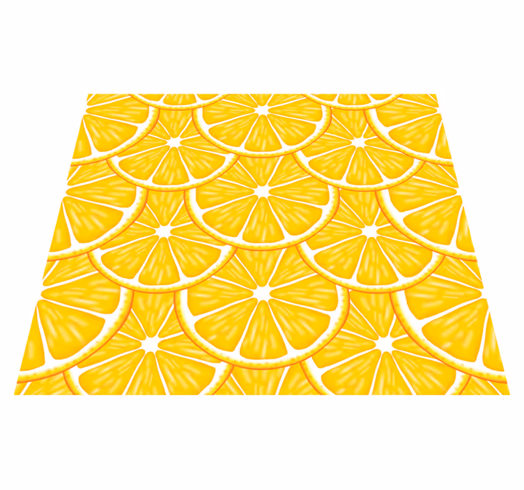Tapete vinílico cozinha padrão laranja - TenStickers