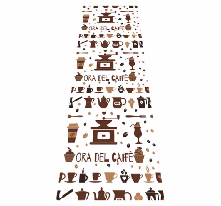 Tapete vinílico cozinha hora do café - TenStickers
