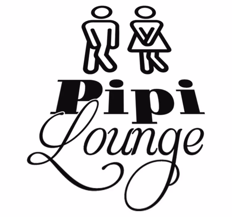 Tapete vinílico casa de banho lounge do pipi - TenStickers