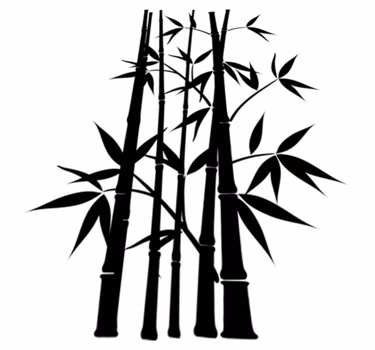 Tapete vinílico casa de banho adesivo bambu decorativo - TenStickers