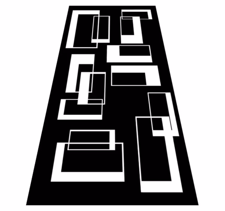 Tapete vinílico casa de banho retângulos minimalistas - TenStickers