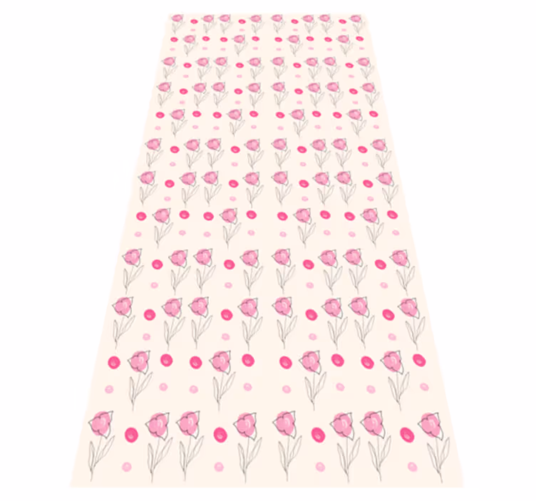 Tapete vinílico flores e plantas bugambilia padrão - TenStickers