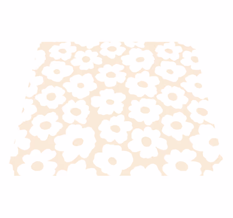 Tapete vinílico flores e plantas papoila branca - TenStickers