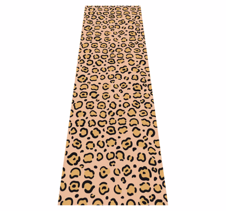Tapete vinílico estampa de animal leopardo pastel - TenStickers