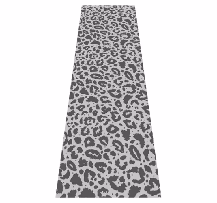 Tapete vinílico estampa de animal leopardo cinza clássico - TenStickers