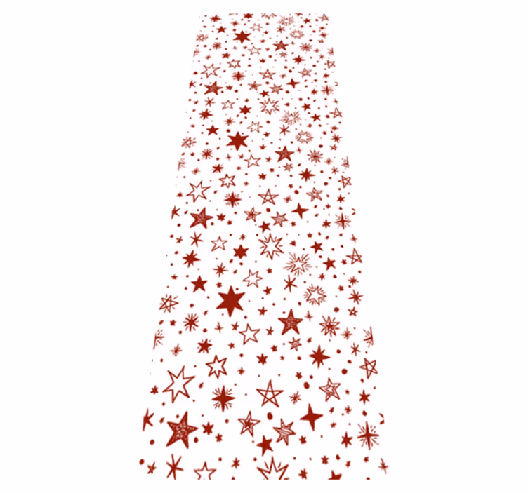 Tapete vinílico estrelas em aquarela vermelha - TenStickers