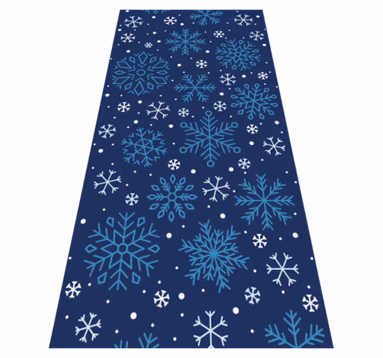 Tapete vinílico do natal flocos de neve - TenStickers