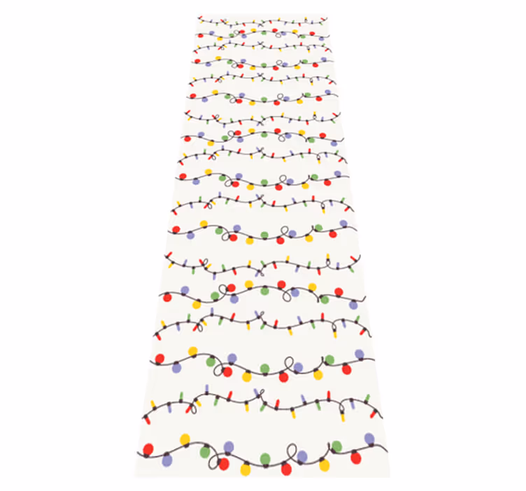 Tapete vinílico do natal luzes de natal coloridas - TenStickers