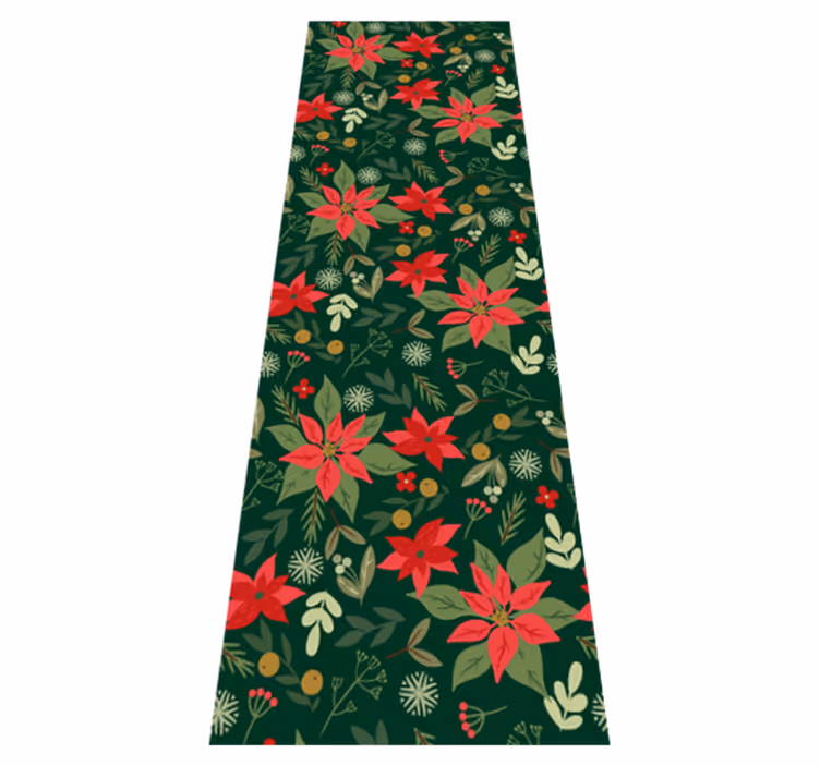 Tapete vinílico do natal folhas de decoração natalina - TenStickers