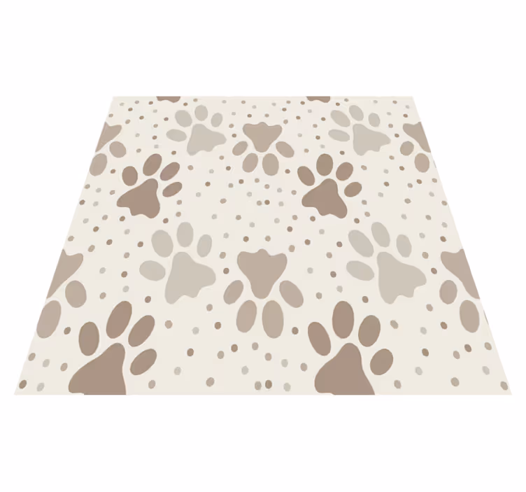 Tapete vinílico quarto pata de cachorro - TenStickers