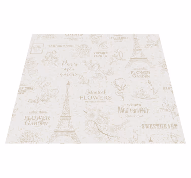 Tapete vinílico quarto estilo paris - TenStickers
