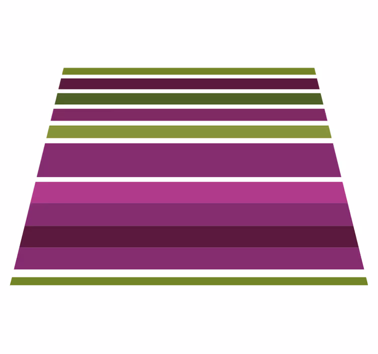 Tapete vinílico quarto com design horizontal roxo e verde - TenStickers