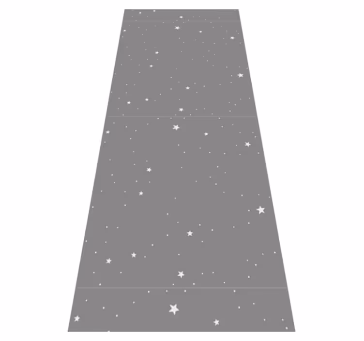 Tapete vinílico quarto estrelas brancas em fundo cinza - TenStickers