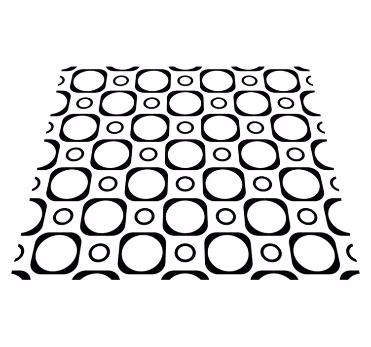 Tapete vinílico quarto em azulejos preto e branco - TenStickers