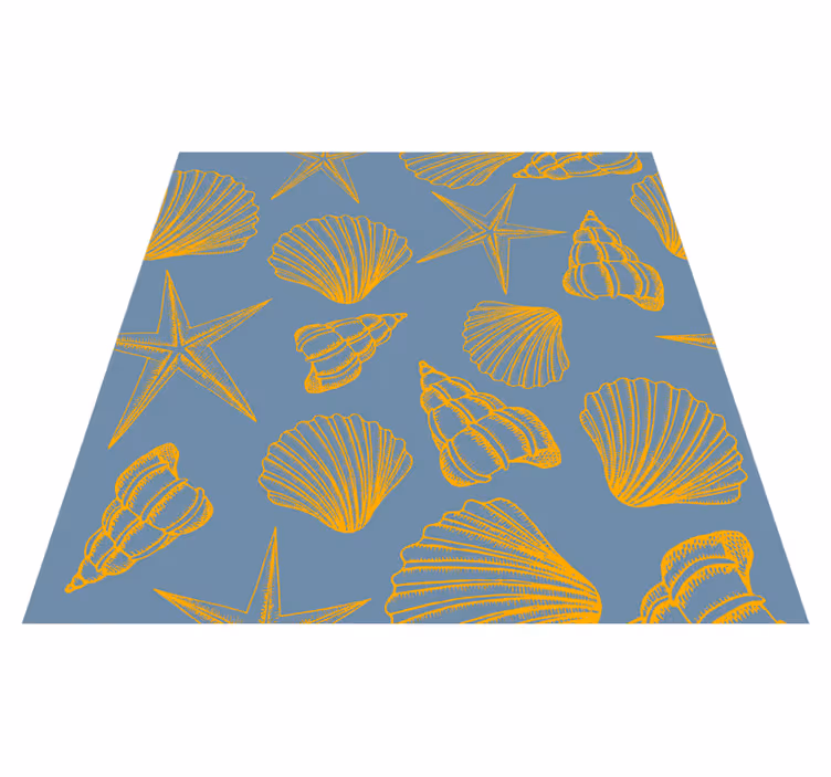 Tapete vinílico natureza conchas e estrelas - TenStickers