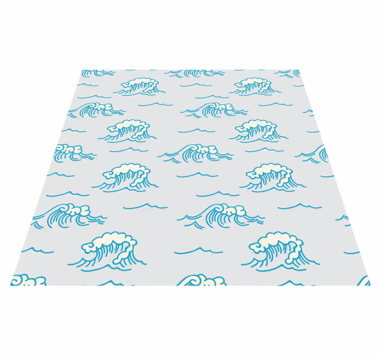 Tapete vinílico natureza com design de padrão de ondas - TenStickers