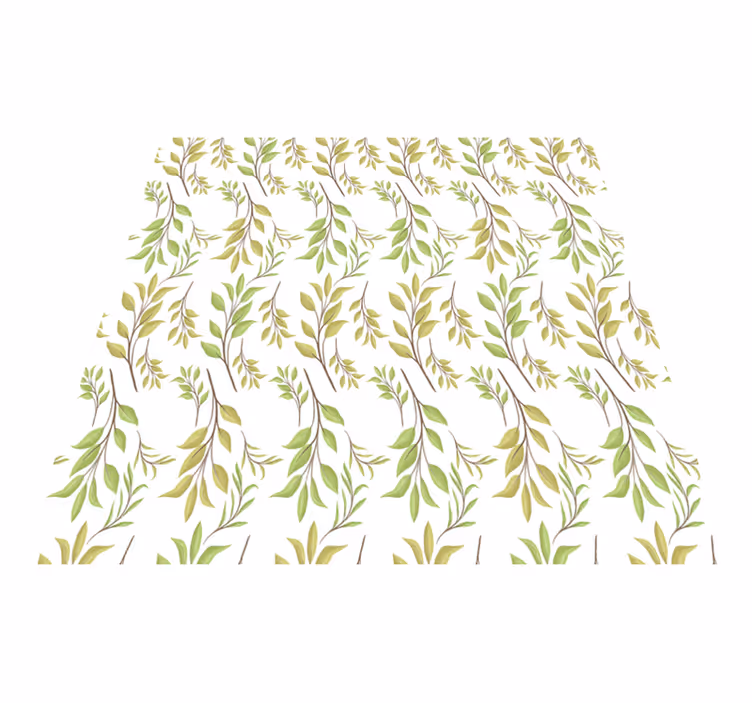 Tapete vinílico natureza com motif verde exuberante - TenStickers