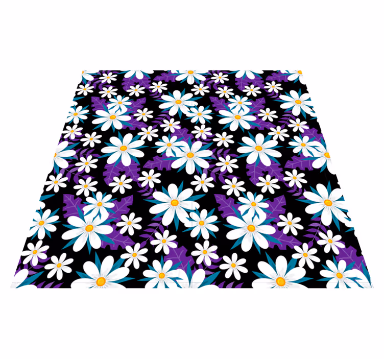 Tapete vinílico natureza exibição floral colorida - TenStickers