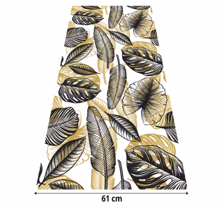 Tapete vinílico flores e plantas tropicais elegantes - TenStickers