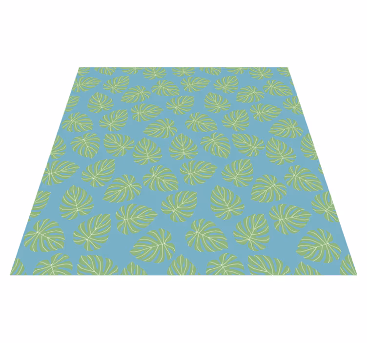 Tapete vinílico flores e plantas design folhas verdes verão - TenStickers