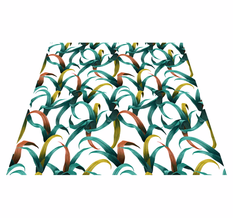 Tapete vinílico flores e plantas com design tropical lindo - TenStickers