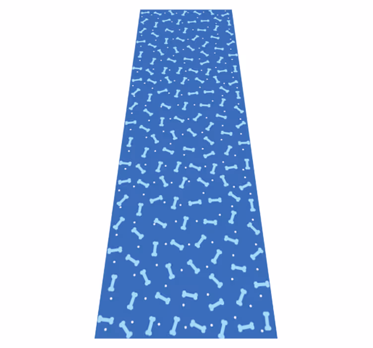 Tapete vinílico quarto fundo azul com ossos seamless - TenStickers